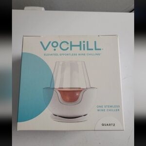 VoChill stemless wine glass chilling system Sealed